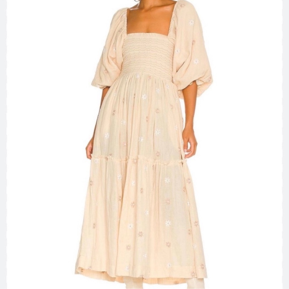 Free People Dahlia Smocked Maxi Dress - Large - Picture 12 of 12